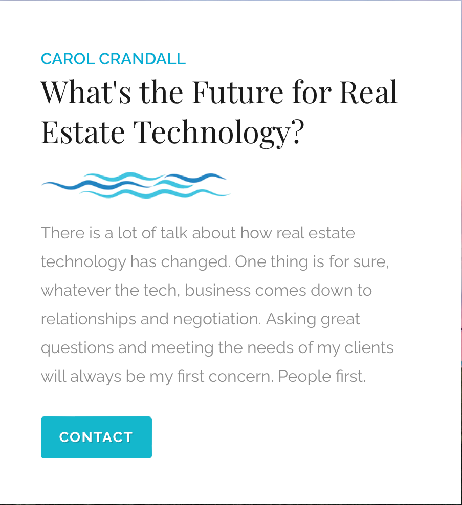 Carol Crandall is at the leading edge of real estate technology - Carmel-by-the-Sea